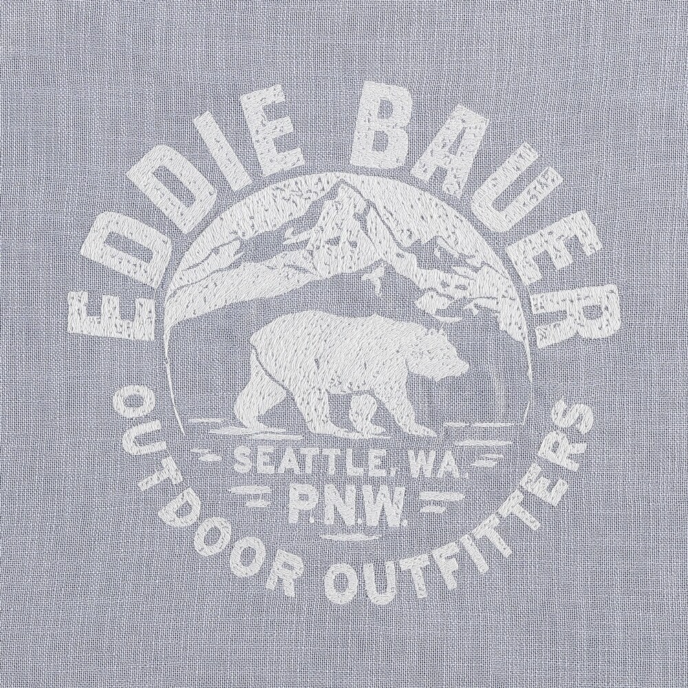 Eddie Bauer Bear Outdoor Outfitters Grey Throw Pillow Cover