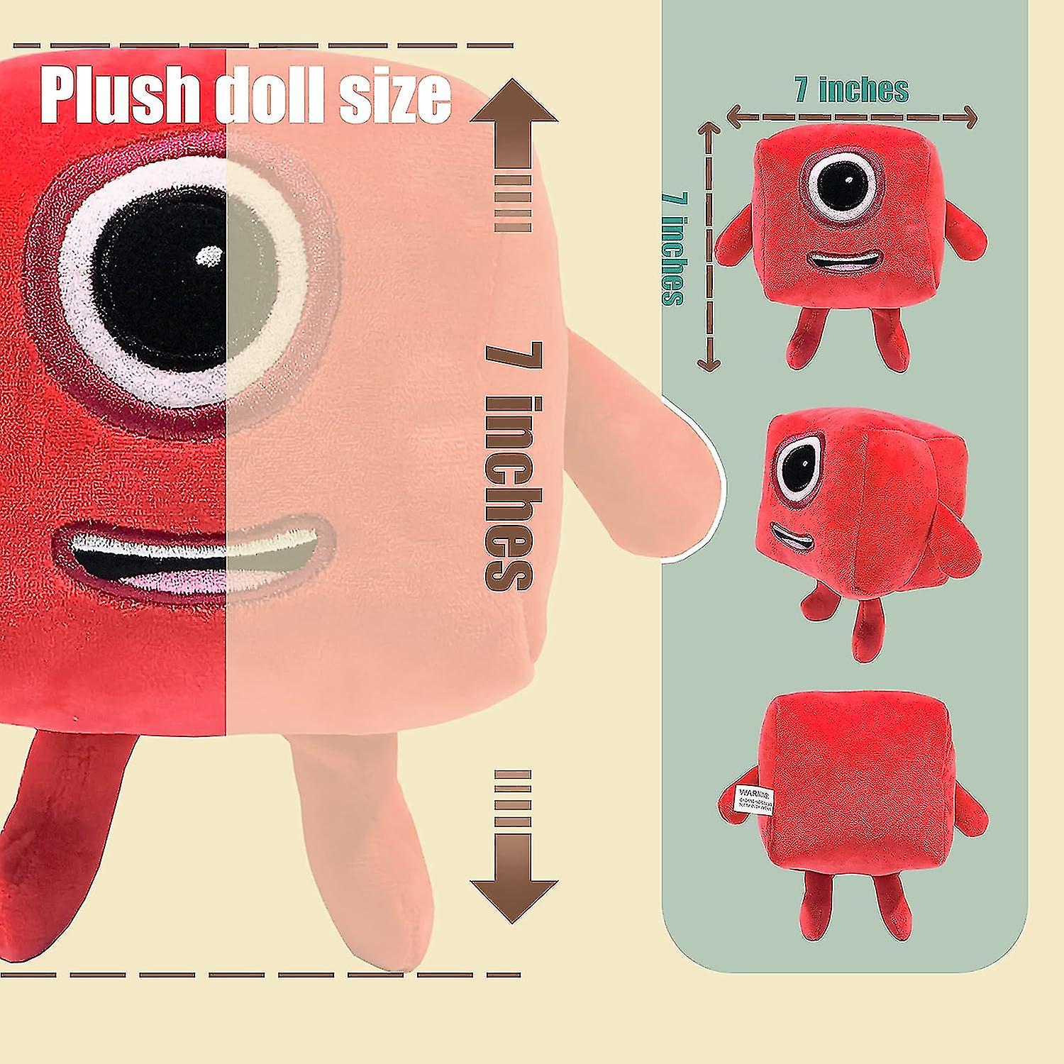 Number Plush Digital Stuffed Toys，1-10 Number Stuffed Toy Anime Number Plushie Mathematics Enlightenment Animation Plush Doll Party Supplies For Boys