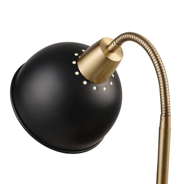 Zuri Clip arm Table Lamp With Shade Black Globe Electric