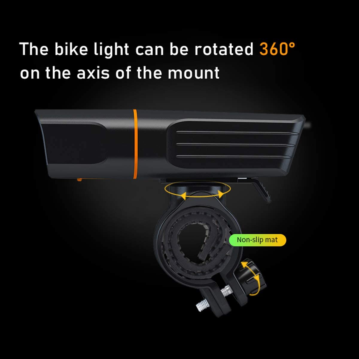 SOCOOL Bike Light Rechargeable， 4000 Lumen Bicycle Lights Front and Back， Road Cycling Safety Flashlight for Adults Kids