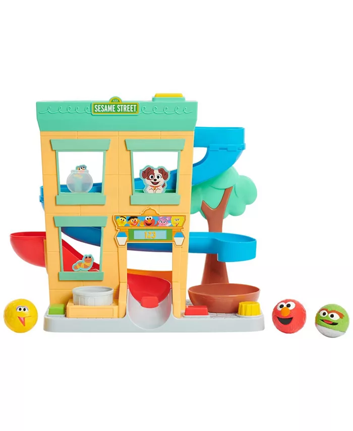 Sesame Street 'Round The Neighborhood 4-Piece Ball Drop Playset and Figures