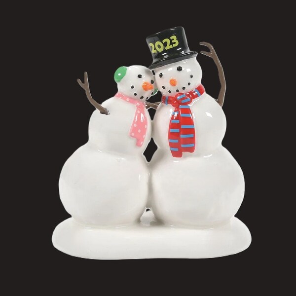 Department 56 Village Accessories Lucky The Snowman 2023 New Year'S