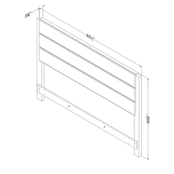 South Shore Munich Industrial Headboard Only - - 13050536