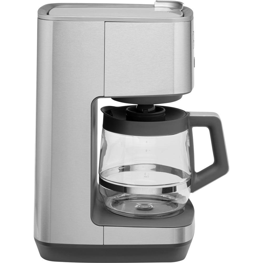 GE Stainless Steel Drip Coffee Maker with 12 Cup Glass Carafe G7CDAASSPSS