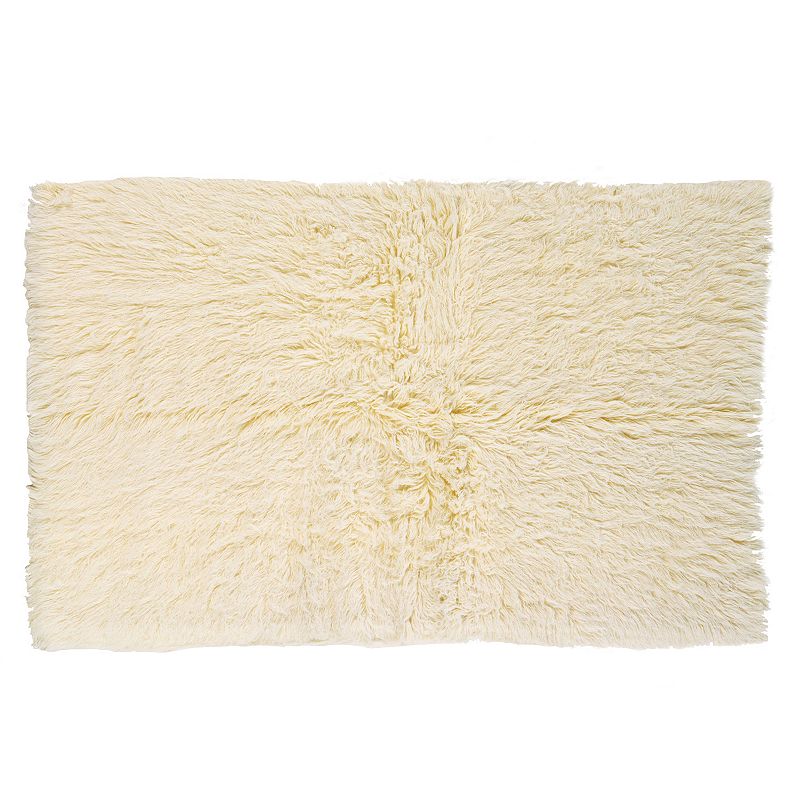 Linon 3A Flokati Shag Wool Rug