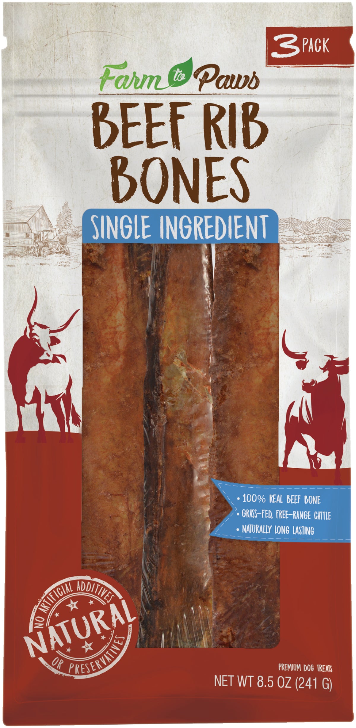 Cadet Beef Rib Bone 3-Pack