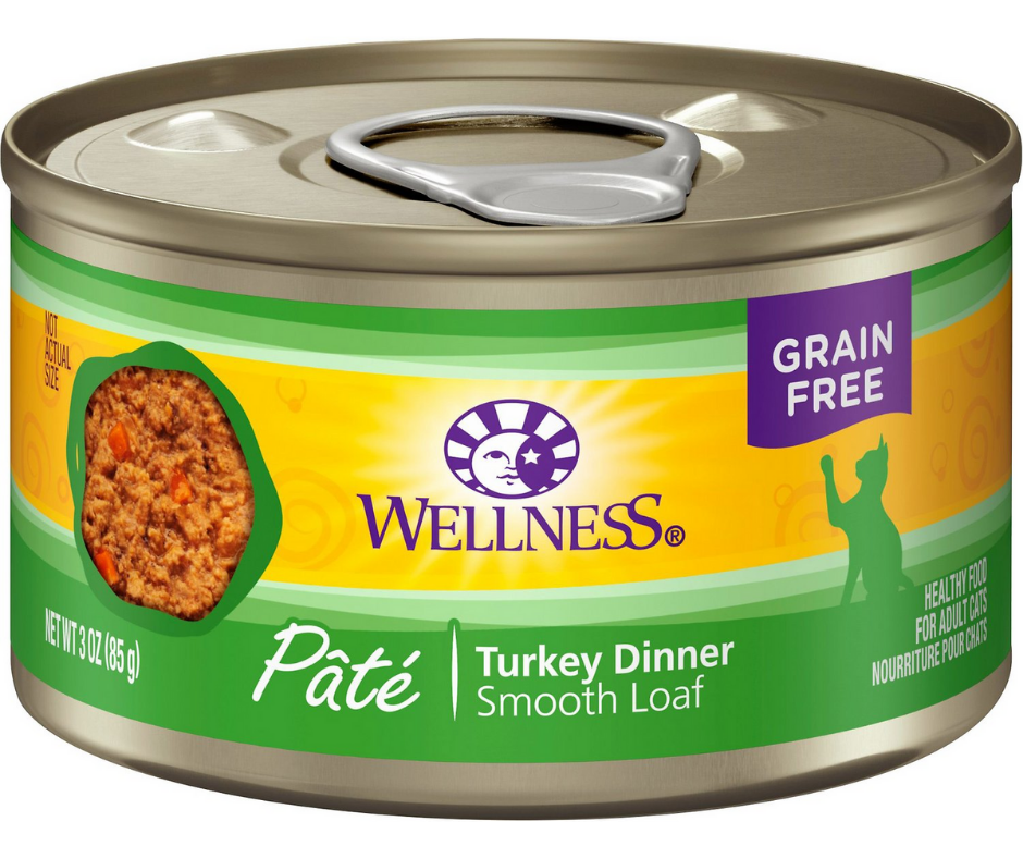 Wellness Complete Health Pâté - All Breeds， Adult Cat Turkey Recipe Ca