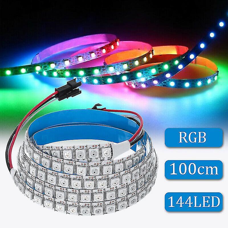 Ws2812b 5050smd 144 Led Light Strip With Built-in Rgb Ic Individual Addressable Dc