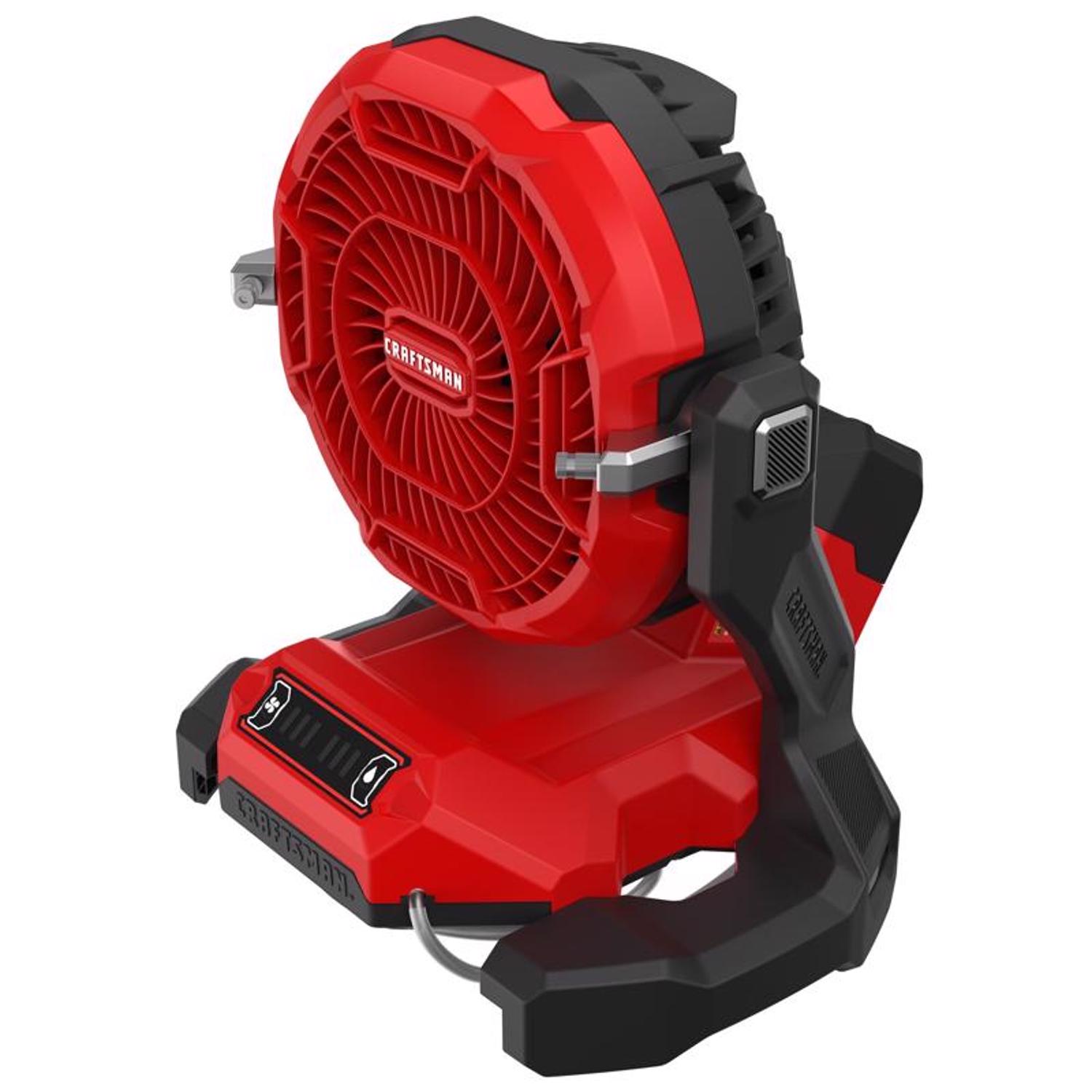 Craftsman V20 10 in. H 3 speed Misting Fan