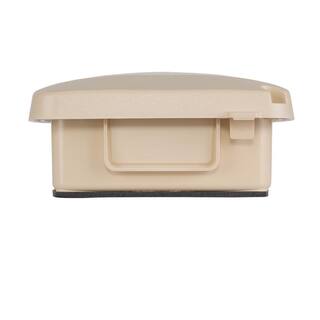 Intermatic 2-Gang Plastic In-Use Electrical Outlet Cover in Beige WP5220B