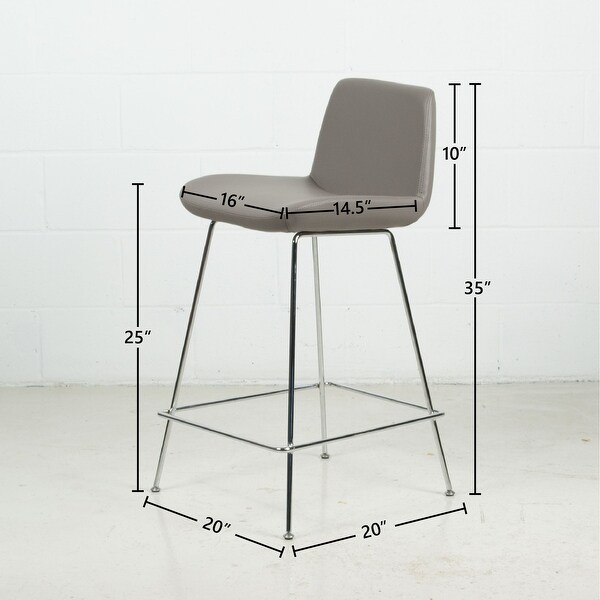 Capri Modern Leatherette Bar and Counter Stool