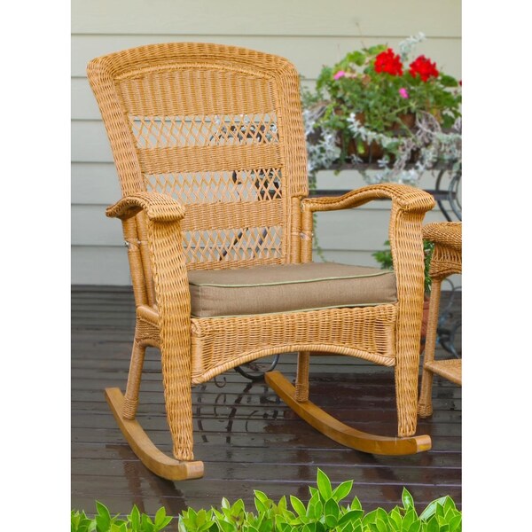 Portside Southwest Amber Rocking Chair with Cushion