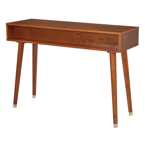 Home Furnishings Cupertino Console Table in Light Walnut K/D Legs Only.