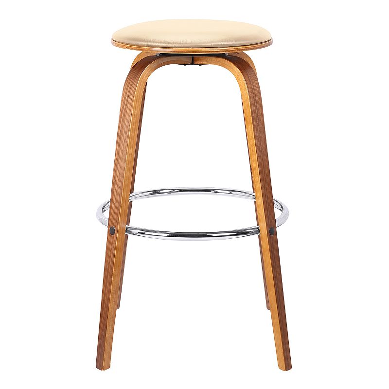 Armen Living Harbor Mid-Century Modern Swivel Counter Stool