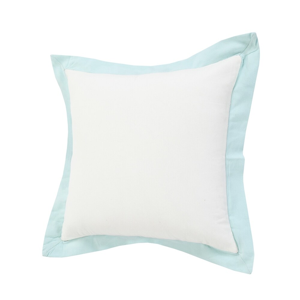 LR Home Icy Empire Bordered Throw Pillow