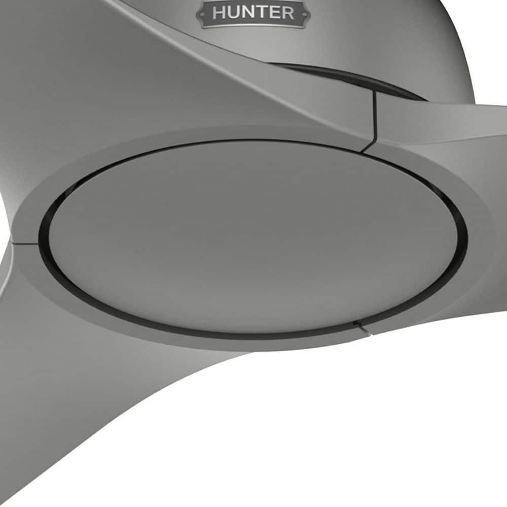 Hunter Gallegos 52 in Matte Silver IndoorOutdoor Ceiling Fan with Wall Control Included