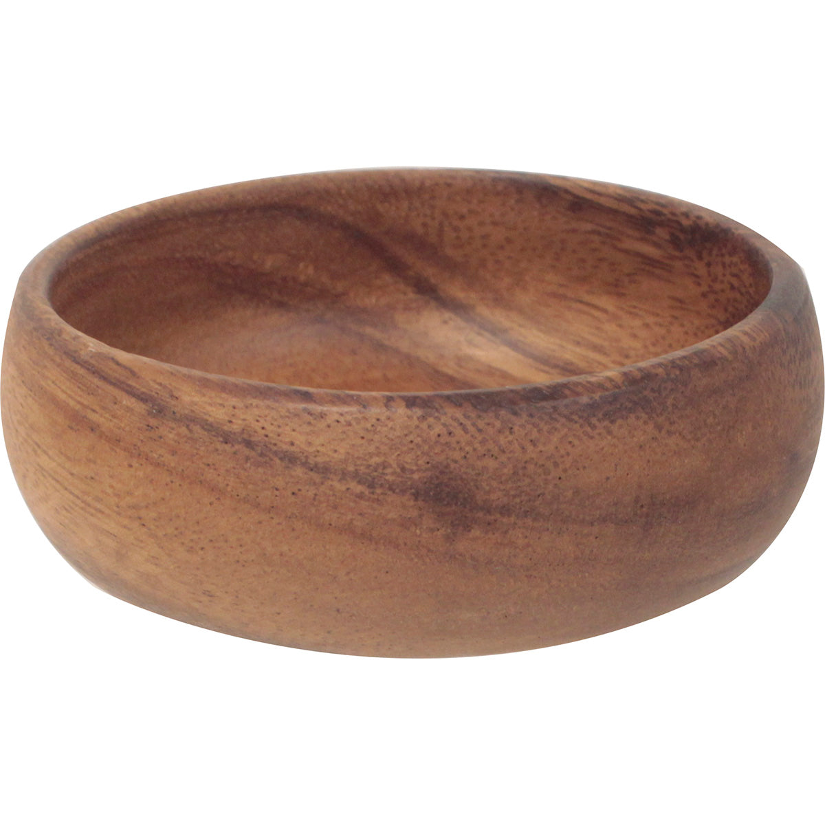 Pacific Merchants Trading Acaciaware Round Calabash Bowl， 4-inch by 1.5-inch