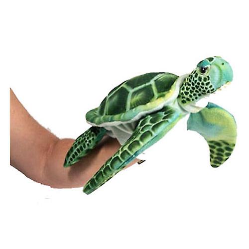 Sea Turtle Puppet Stuffed Toy (Green)