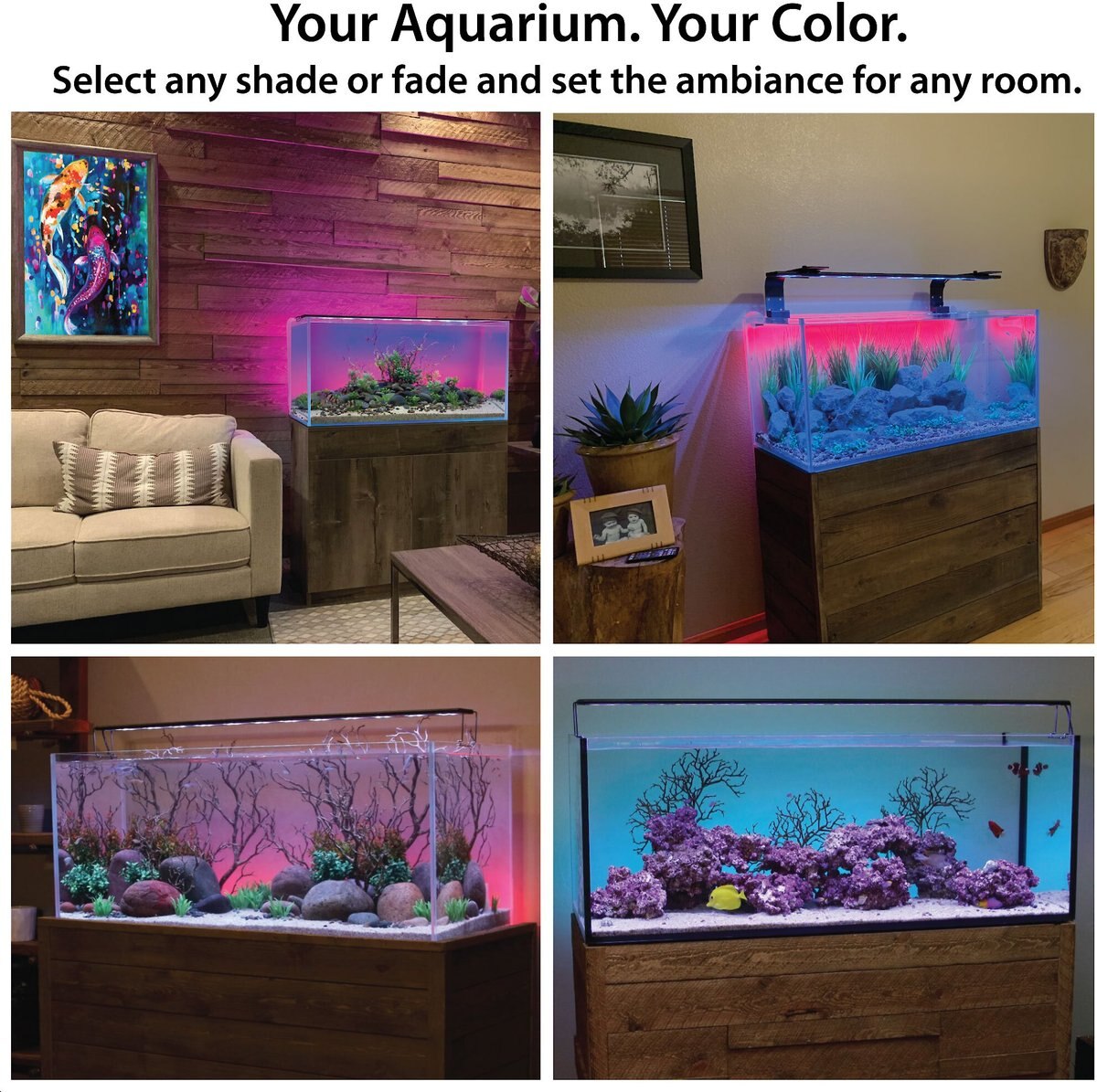 Current USA LightSerene Background LED Aquarium Light Kit