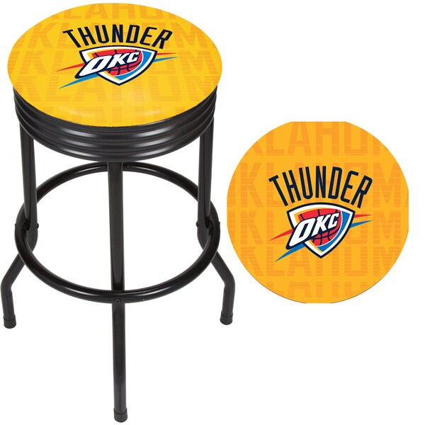 NBA Black Ribbed Bar Stool - City