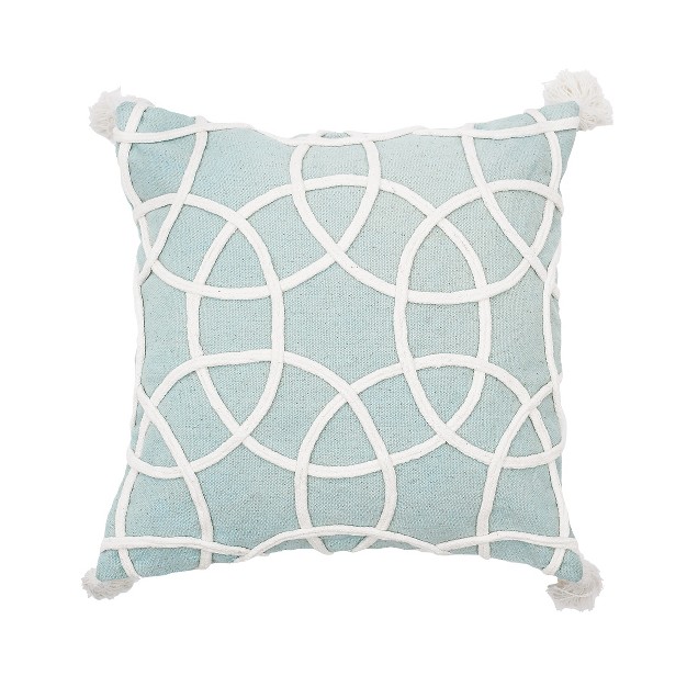 X 18 quot Lily Seaglass Geometric Throw Pillow