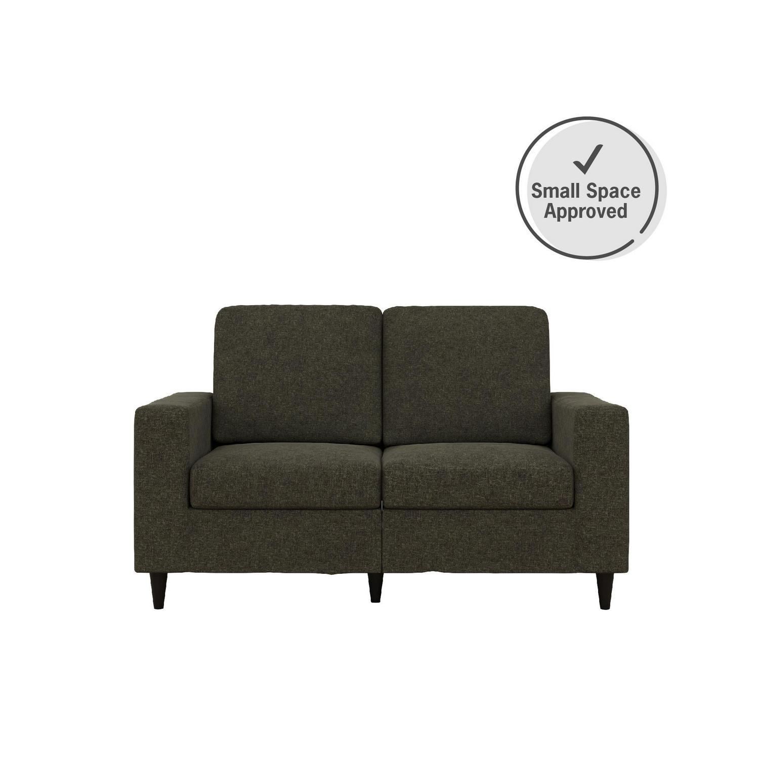 DHP Cooper Loveseat， Gray Linen