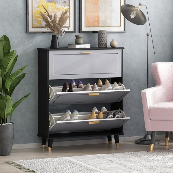 3-Tier Shoe Storage Cabinet - - 34181362