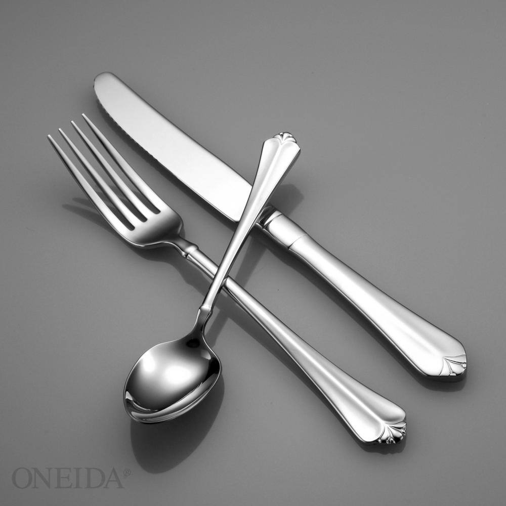 Oneida Juilliard 1810 Stainless Steel TablespoonServing Spoons (Set of 12) 2273STBF