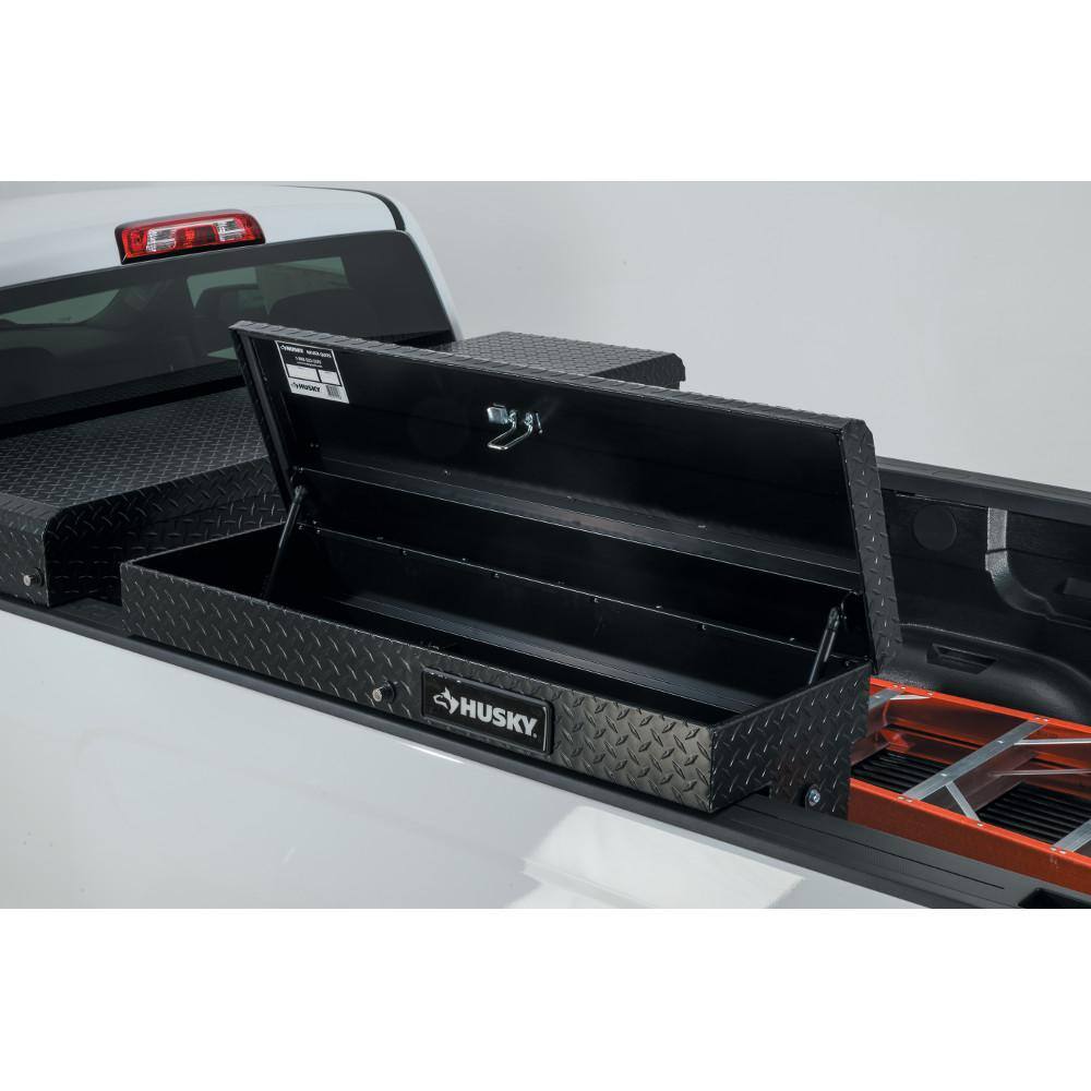 Husky 46.8 in. Matte Black Aluminum Lo-Side Side Mount Truck Tool Box 102300-53-01