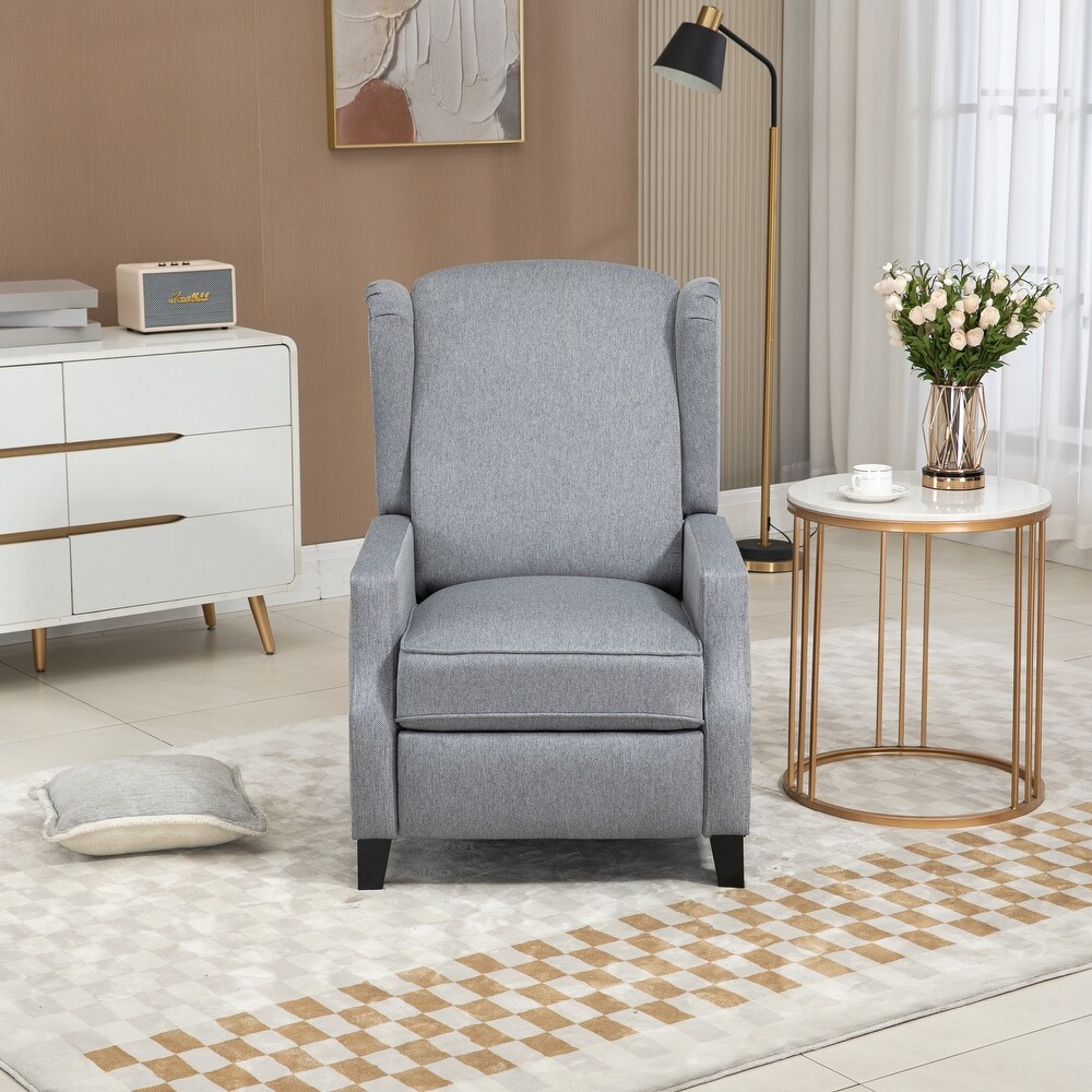 Lounge Chair Accent Arm Chair Recliner Chair Grey Wingback Chairs