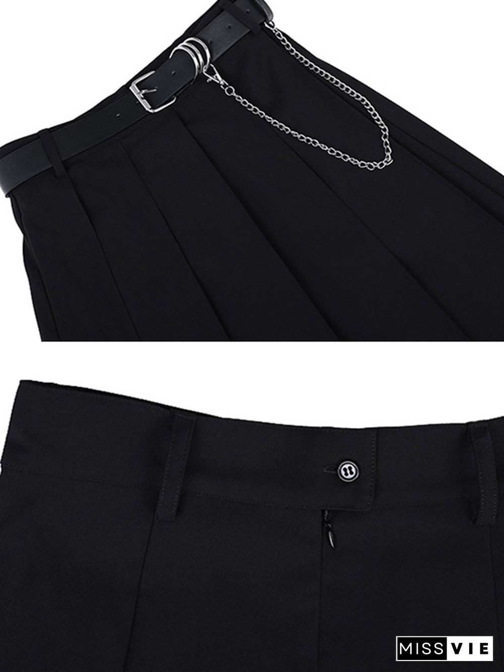 Original Pleats Empire A-Line Skirt