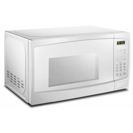 Danby 17-inch, 0.7 cu.ft. Countertop Microwave Oven with Auto Defrost DBMW0720BWW