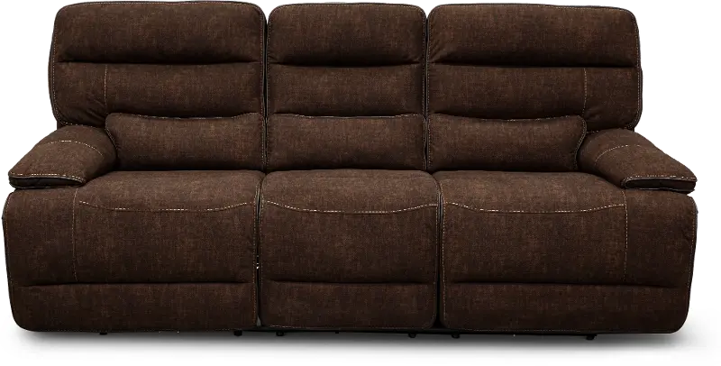 Rock Quarry Brown Power Reclining Sofa