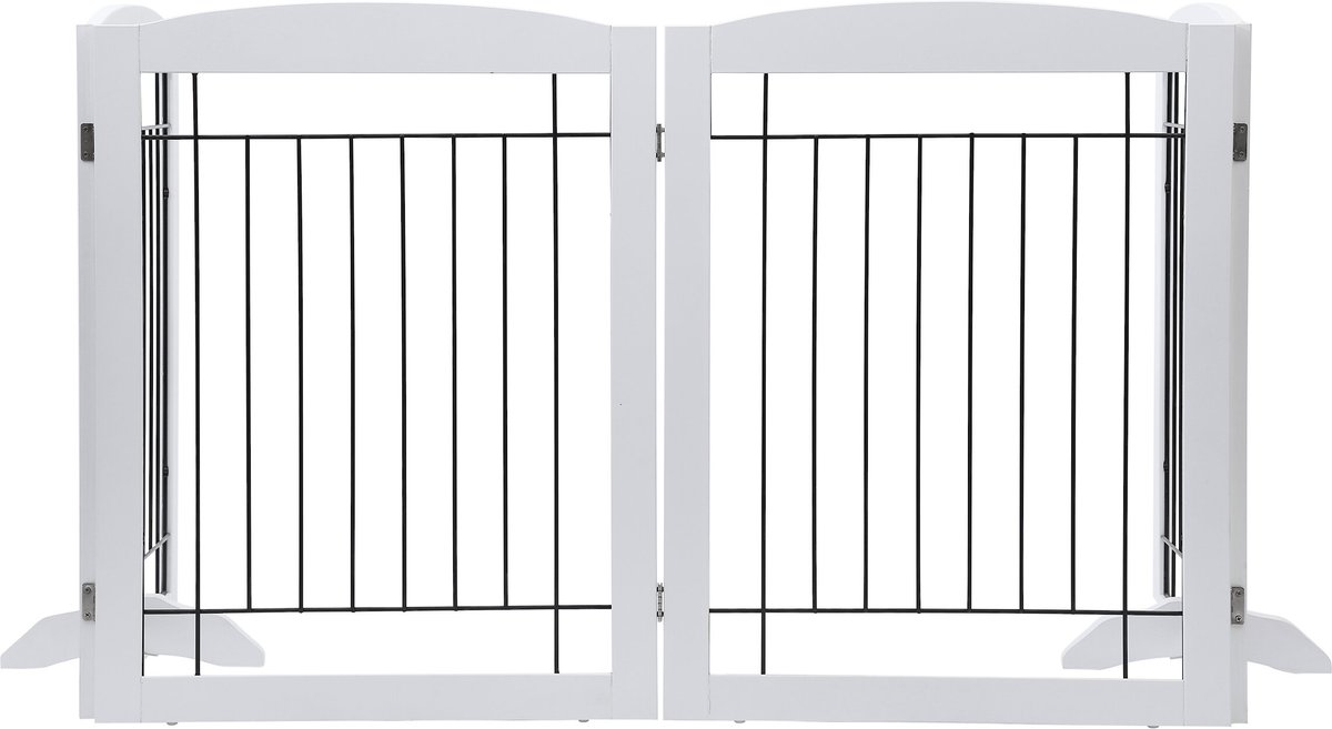 Pawland Freestanding Foldable Wire Dog Gate