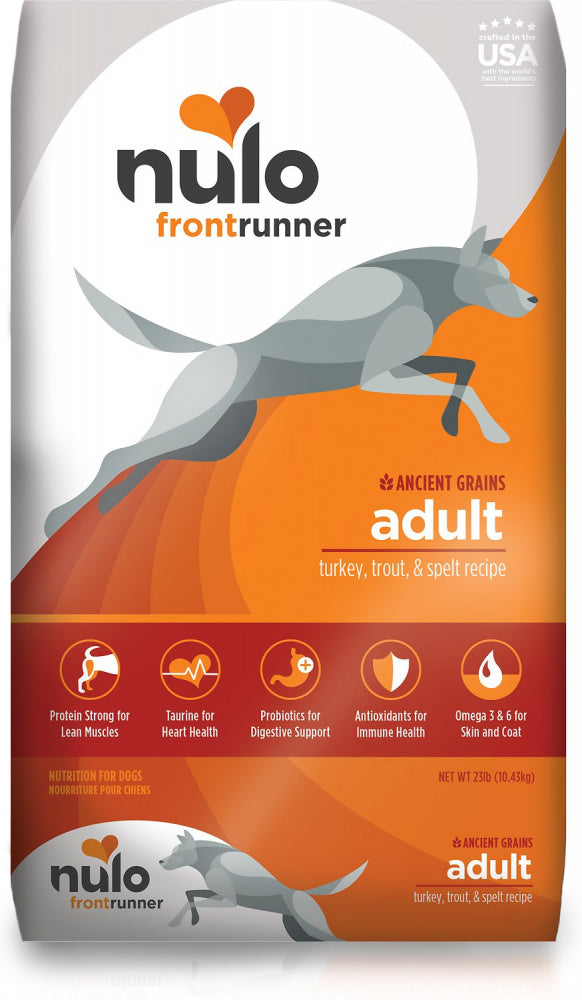 Frontrunner Turkey， Trout and Spelt Adult Dry Dog Food;