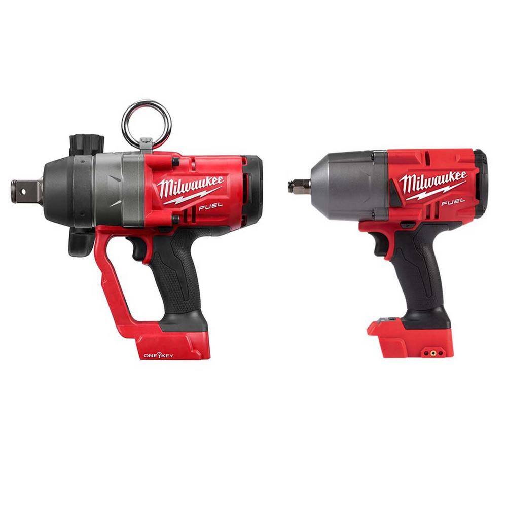 MW M18 FUEL 18V Lithium-Ion Brushless Cordless 1 in. and 12 in. Impact Wrench with Friction Ring (2-Tool) 2867-20-2767-20