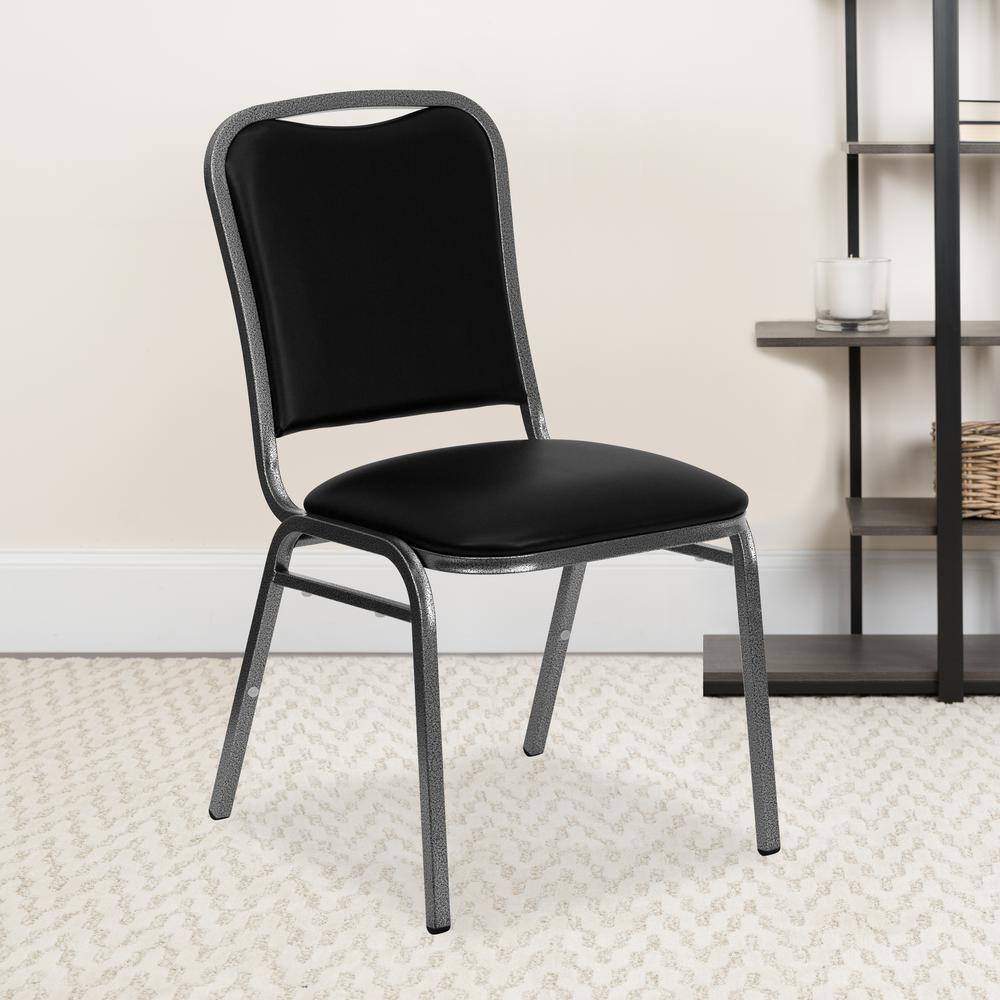 Carnegy Avenue Black Vinyl Banquet Chair CGA-FD-2723-BL-HD