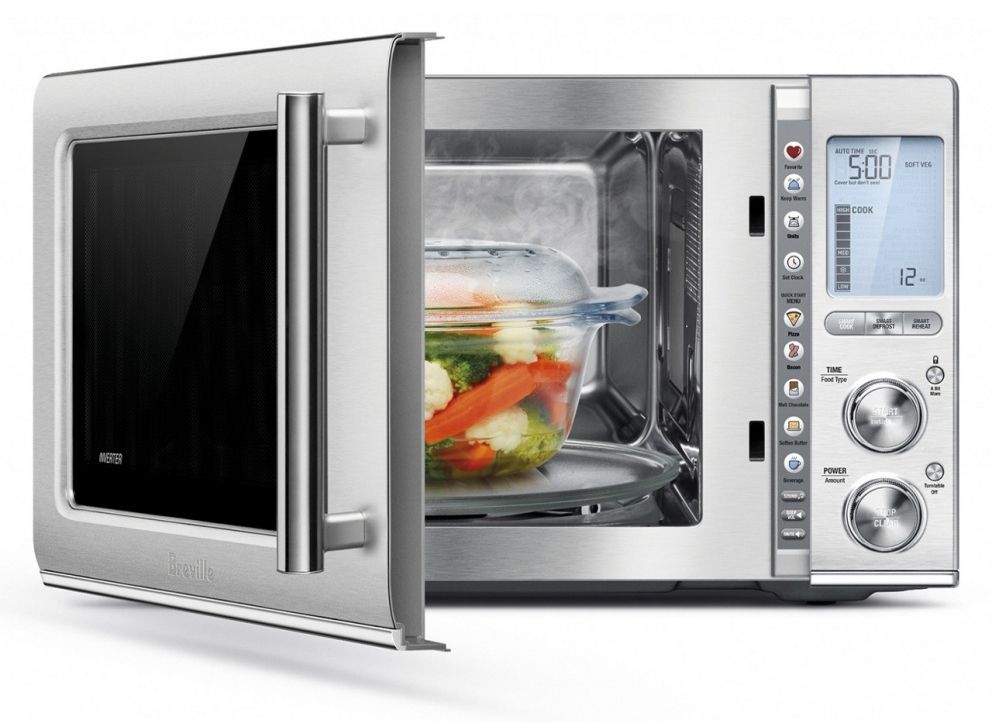 Breville The Smooth Wave 1.2 Cu. Ft. Brushed Stainless Steel Microwave