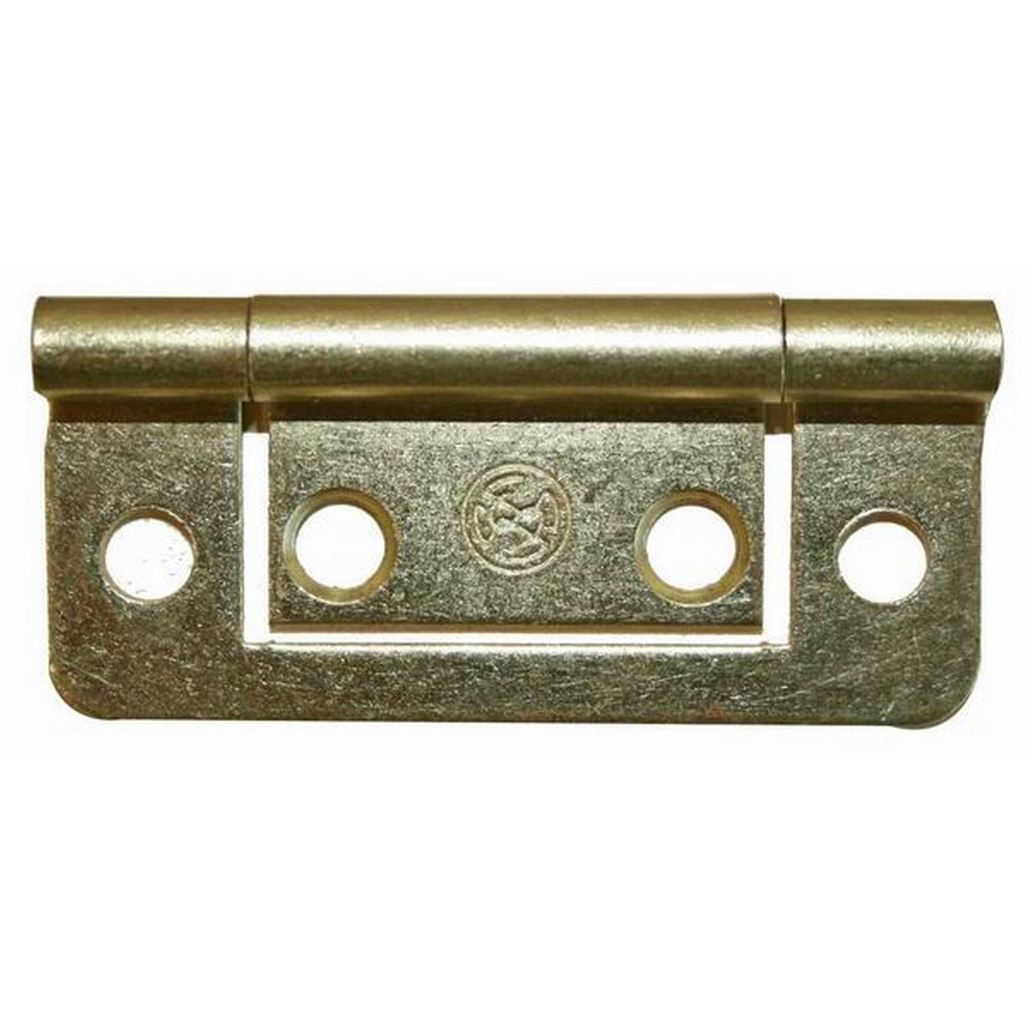 W4 Brass Flush Hinge (Pack Of 2)