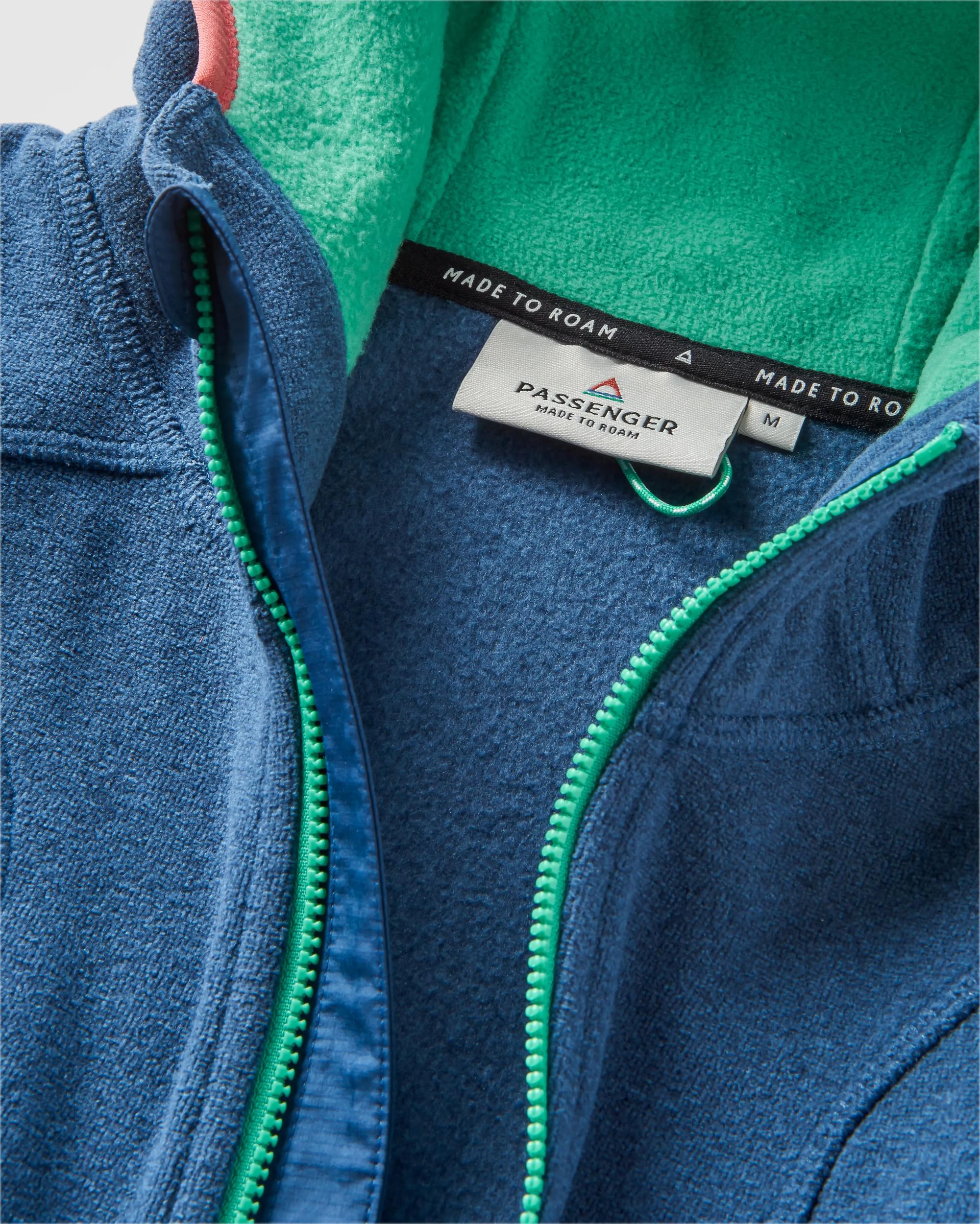 Pinegrove Recycled Polartec® Fleece Hoodie - Dark Denim Marl