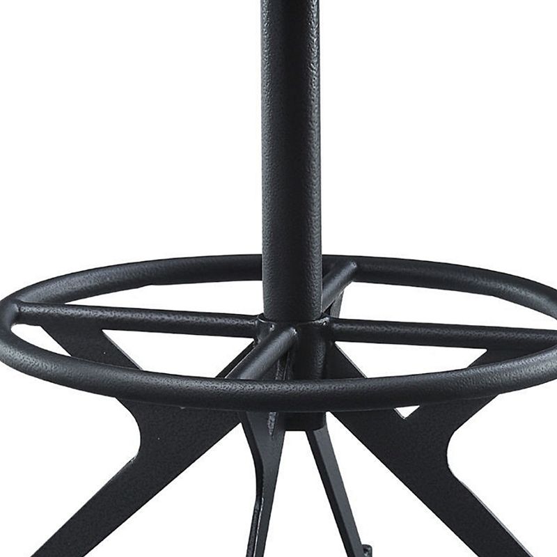 Counter Height Stool with Adjustable Height， Black