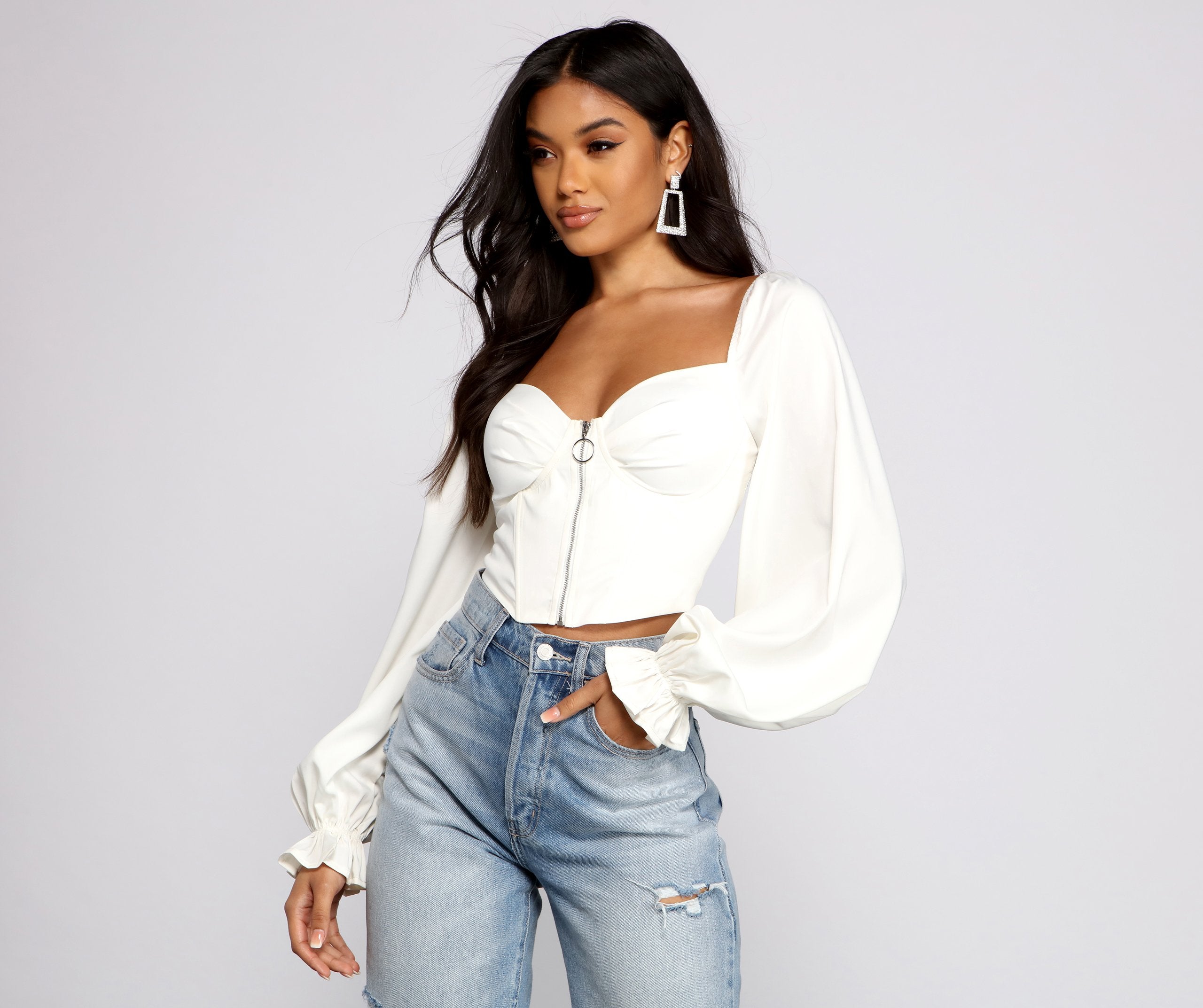 Sultry Stunner Corset Crop Top