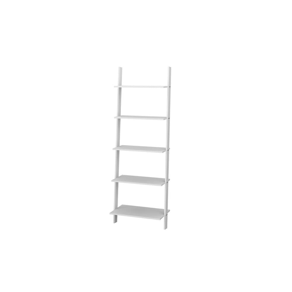 Cooper 5 Shelf Floating Ladder Bookcase by Manhattan Comfort