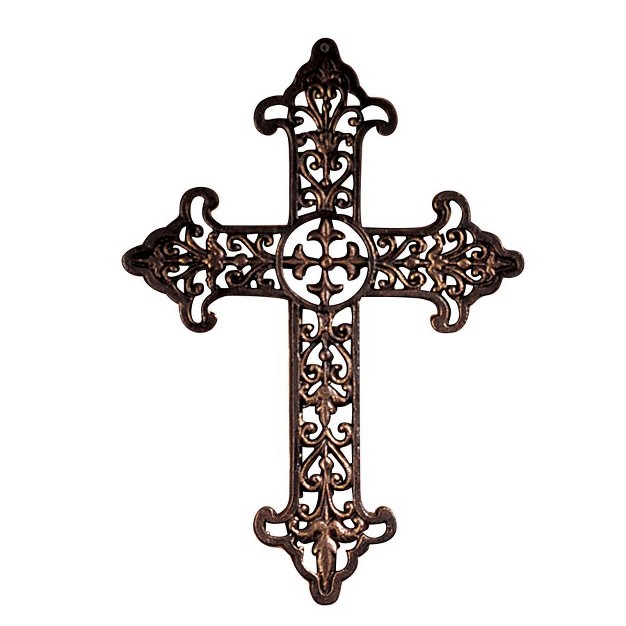 Design Toscano Fleur De Lis Cross