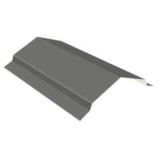 Gibraltar Building Products 10 ft. Gray 29-Gauge Galvalume Steel RC2 Ridge Cap Flashing 987634