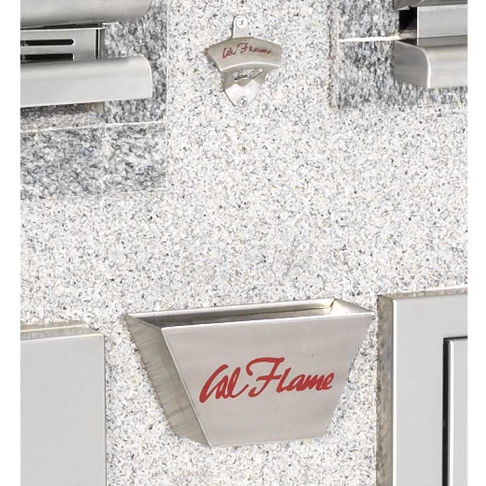 Cal Flame Stainless Steel Bottle Opener And Catcher   Silver