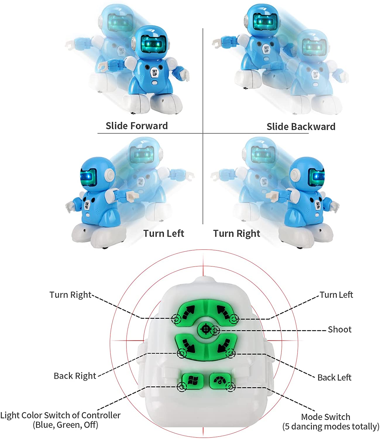 Electronic  Play  Football Robot Toys for 6-12 Year Old Boys Girls， Easter Gifts Robot for Kids Remote Control Soccer Toys for Kids，STEM Projects Educational Toys for 6-15 Year Girls Boys