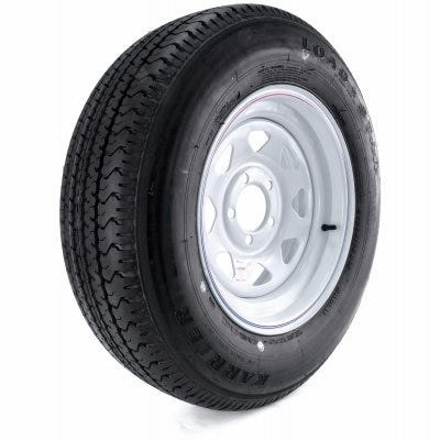 Loadstar Karrier Radial Trailer Tireamp 5-Hole Custom Spoke Wheel (5 4.5) 205 75R-15 LRC