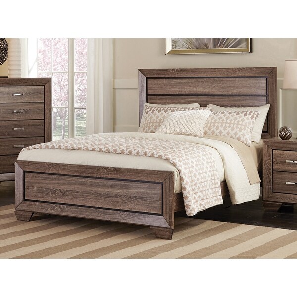 Oatfield 3-piece Panel Bedroom Set with Dresser and Mirror - - 35216509