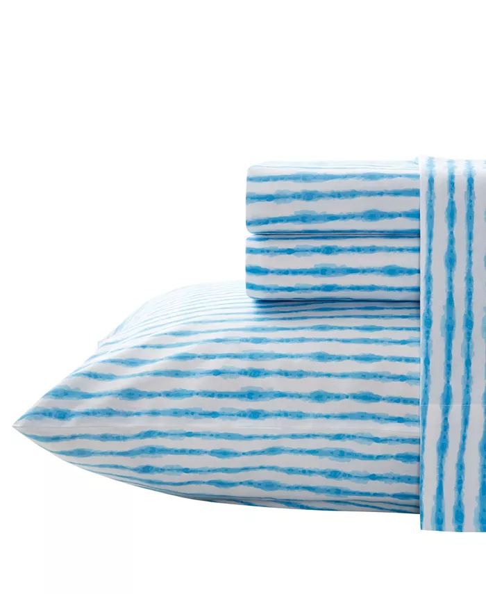 Poppy and Fritz Tie Dye Stripe Sheet Set， Twin